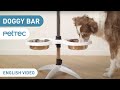 PetTec Doggy Bar - Height-adjustable feeding bowl for dogs, feeding bar
