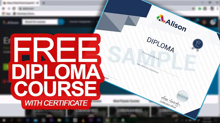 10 Alison Free Diploma Course with Certificate