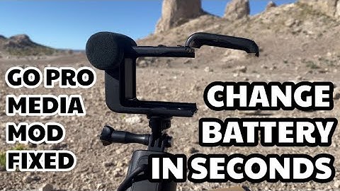 GoPro Media mod remount bracket - fixed finally, change battery in seconds