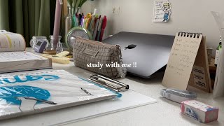 ‎𓊆 ASMR 𓊇  study with me !!  ~静かに勉強したいけど無音では物足りない方へ📚❤️‍🔥~