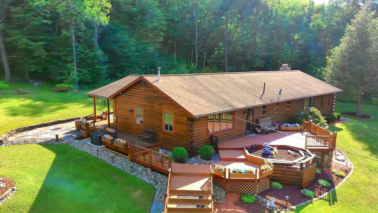 Stunning Log Home in Pennsylvania BEAUTIFUL!!!! YouTube