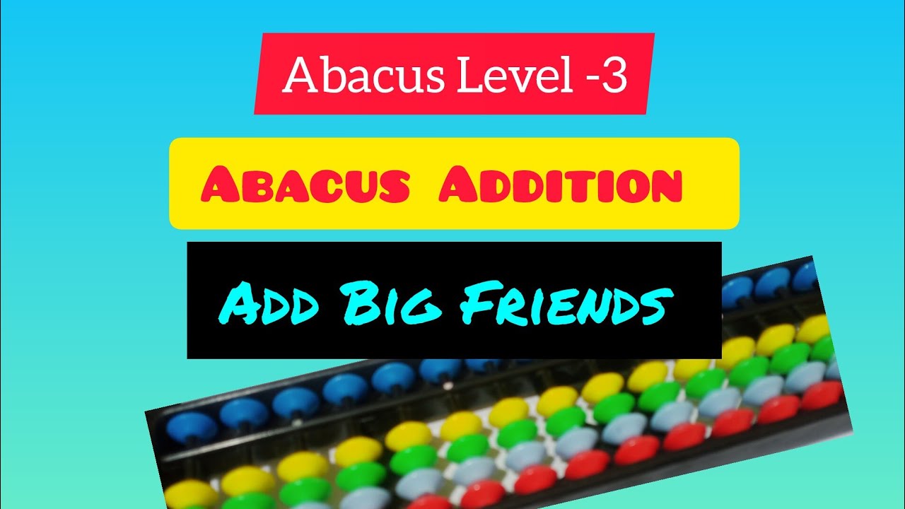 Abacus Addition | Ten's Family | Big Friends Add Formula | 10's complements |Abacus Level -3 part -1