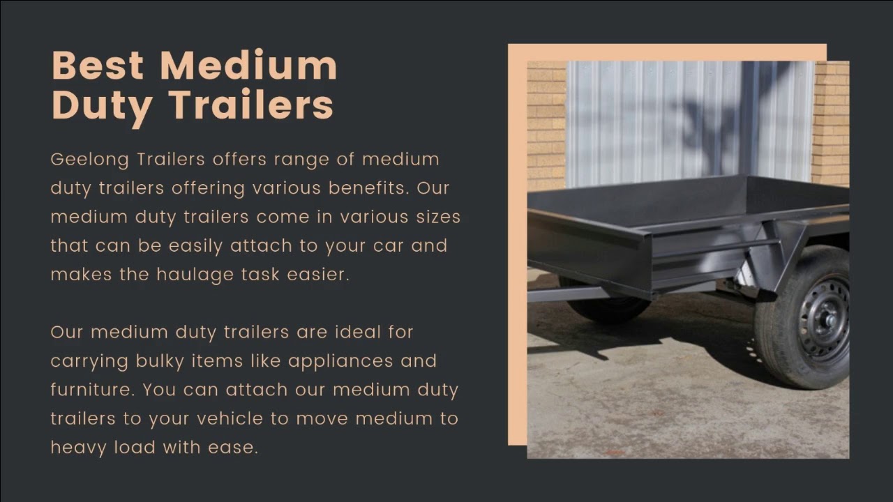 Best Deals on Medium Duty Trailers Form Geelong Trailers Sales