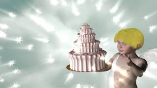 Футаж Свадебный Ангел 2 Анимация для видеомонтаж green screen animation footage