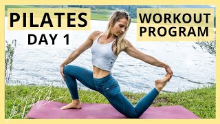 Pilates for Beginners - FREE Full 7 Day PILATES Workout Program [Day 1]  Life Full of Zest 