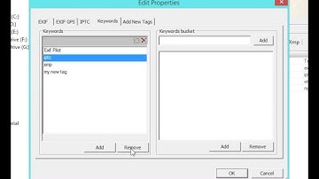 Edit and remove image keywords