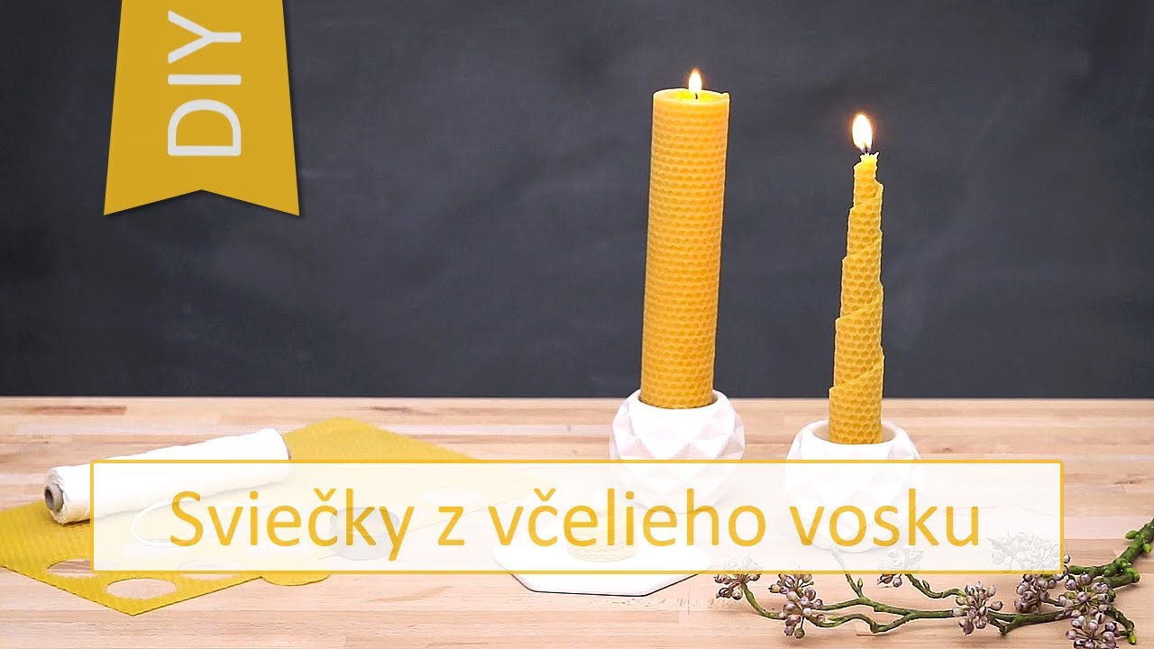 Kreatívne ruky - 3 návody na sviečky z včelieho vosku / z voskových plátov