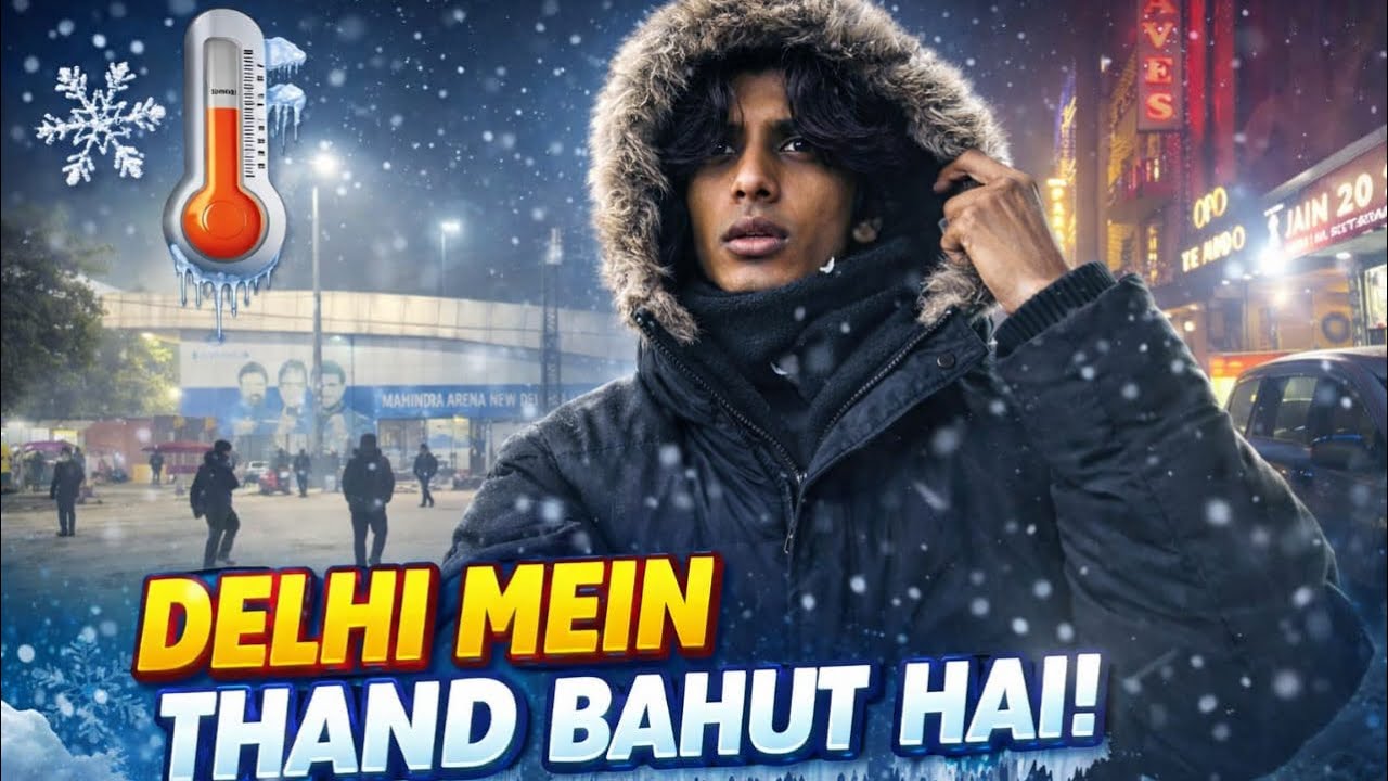  🥶 DELHI MEIN THAND BAHUT HAI .😱 
