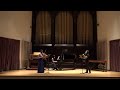 Khachaturian trio. Charles DuPrez clarinet, Hsin Chi piano, Sara Miranda violin.