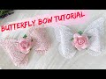 Diy butterfly bow  how to make a butterfly hair bow  butterfly hair bow tutorial miss o crafts
