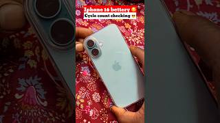 iPhone 16 Battery Health &amp; Cycle Count Check (Hidden Setting)