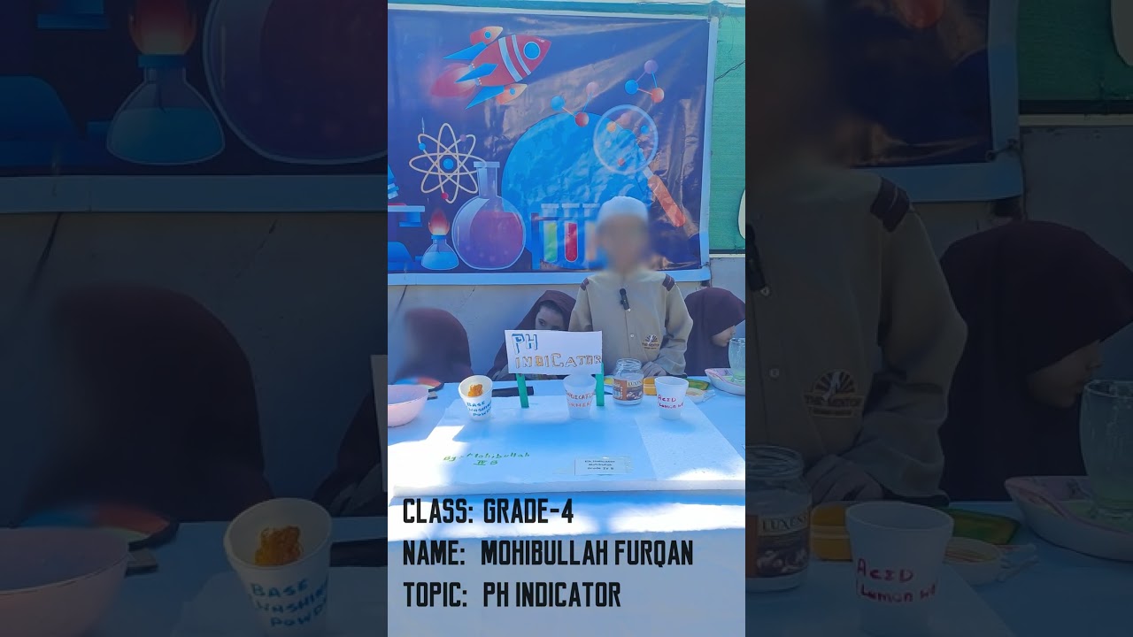 Presentation by Mohibullah Furqan of Grade 4 on pH Indicators