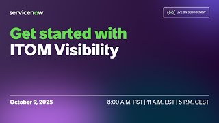 Get started with ITOM Visibility