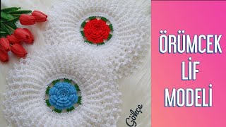 Örenhanım Gökçe-Sade hoş örmeden geçemeyeceğiniz çeyizlik  lif modeli / easy crochet / نماذج الحياكة