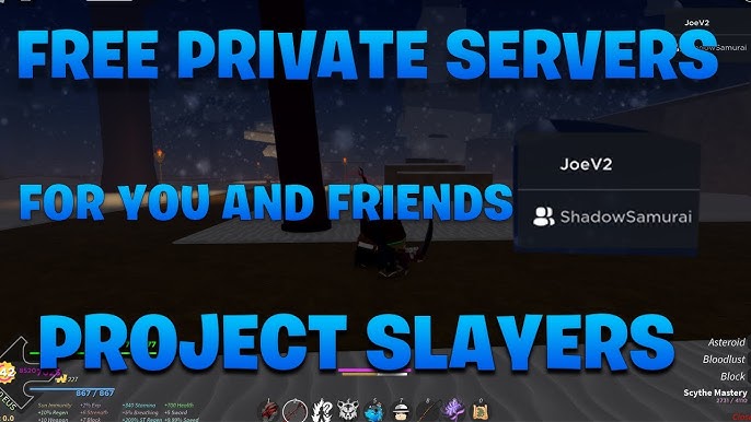 FREE Roblox Project Slayers VIP Server Code!