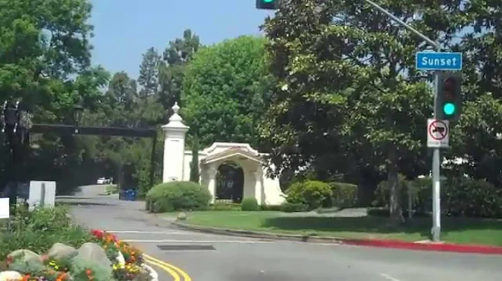 Through the "Faux" gates of Bel Air. Beverly Hills Homes & Real Estate - www.ChristopheCh...