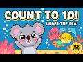 Counting 1 to 10 Under the Sea!  Number Songs for Kids | The Good Kid