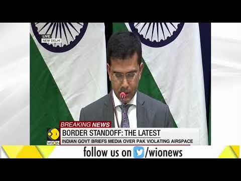 Indian government briefs media over Pak violating airspace