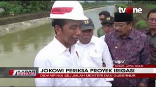 Jokowi Periksa Proyek Irigasi di Blitar Jawa Timur