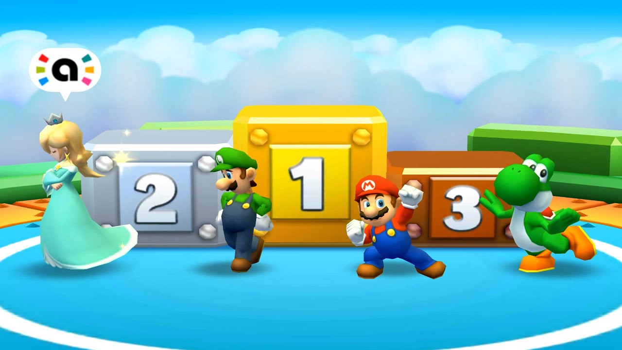 Mario Party Star Rush Balloon Bash - Rosalina Vs Luigi Vs Mario Vs Yoshi