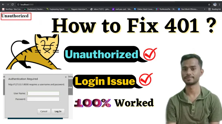 Tomcat 401 Unauthorized Problem | Solved | Tomcat | By- Girish Chandra