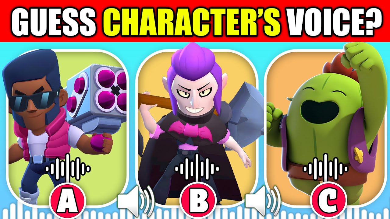 🎙️ Guess the Brawlers Voice Challenge!? | Brawl Stars Quiz | BROCK, SPIKE
