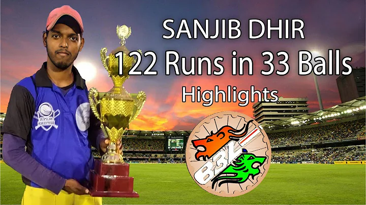 SANJIV DHIR 122 IN 33 BALLS AT B3L 6