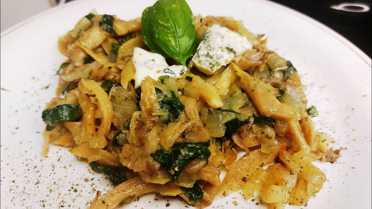 POSNO JELO ZA 15 MINUTA- DINSTANE BUKOVAČE - VEGAN MEAL IN 15 MINUTES - STEWED OYSTERS