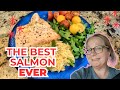 EASY HEALTHY MEAL/SALMON AND ORZO/GREAT FOR CIRCULATION 