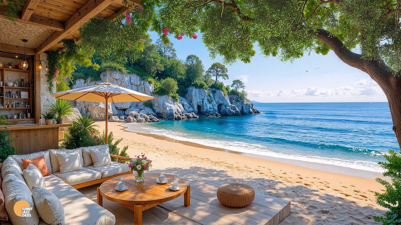 Morning Jazz by the Sunlit Beach – Elegant Bossa Nova for an Inspired Mood and Calm Focus Today