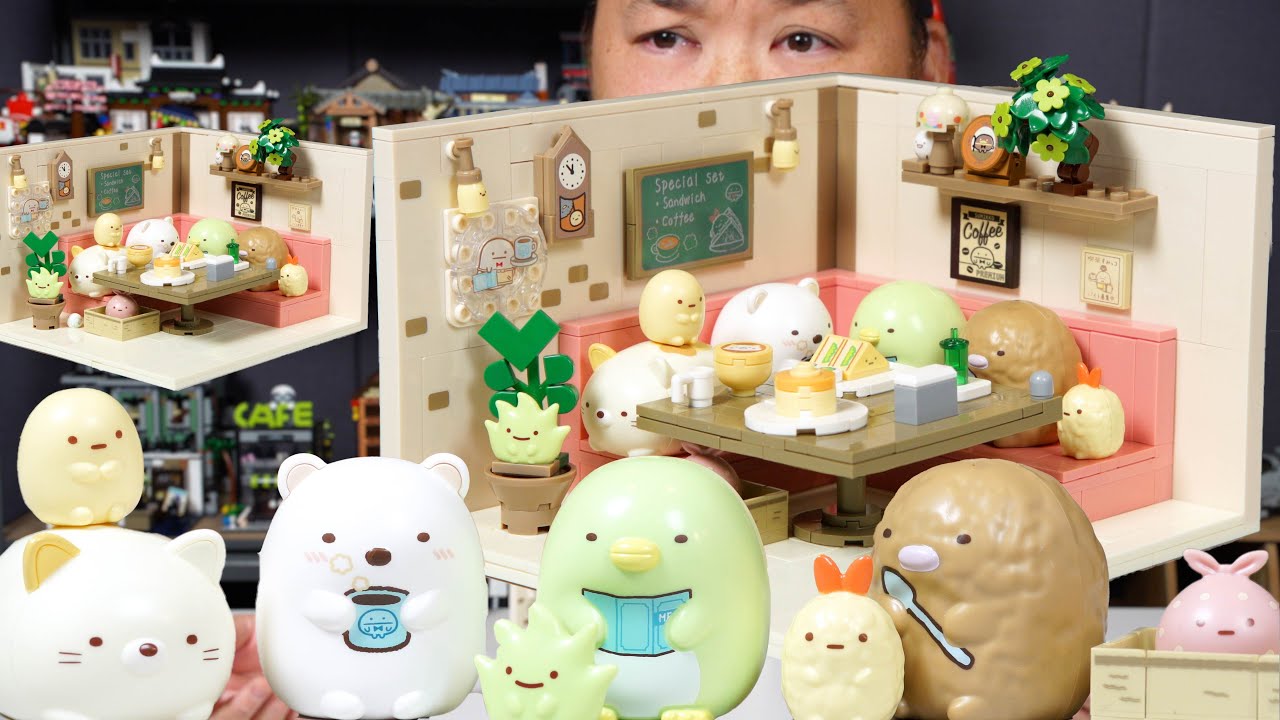 Sumikko Gurashi すみっコぐらし Corner Cafe | A Qman Brick Review