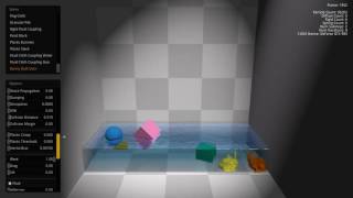 Virtual Ballistics gel early design using Nvidia Flex SDK