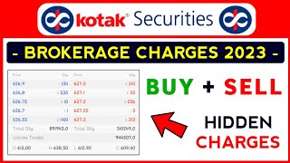 Brokerage charges in kotak securities | kotak neo brokerage charges | kotak demat account charges