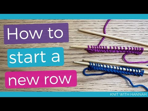 Video: How To Knit The Second Row