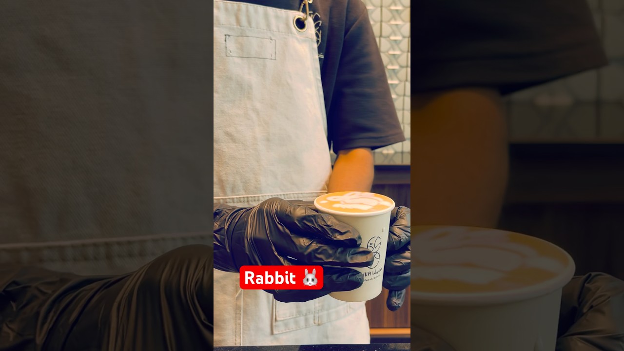 How to make Rabbitlatte art 🐰 