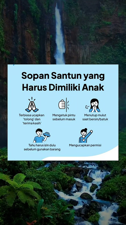 Sopan santun yang harus dimiliki anak #shorts #faktaislam #feedshorts #fyp