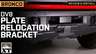2021-2025 Bronco DV8 Offroad Factory Front Bumper License Plate Relocation Bracket Review & Install