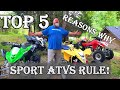 Top 5 Reasons Why Sportquads are better than 4x4 ATVs! #savesportquads Raptor700 | LTR450 | KFX450