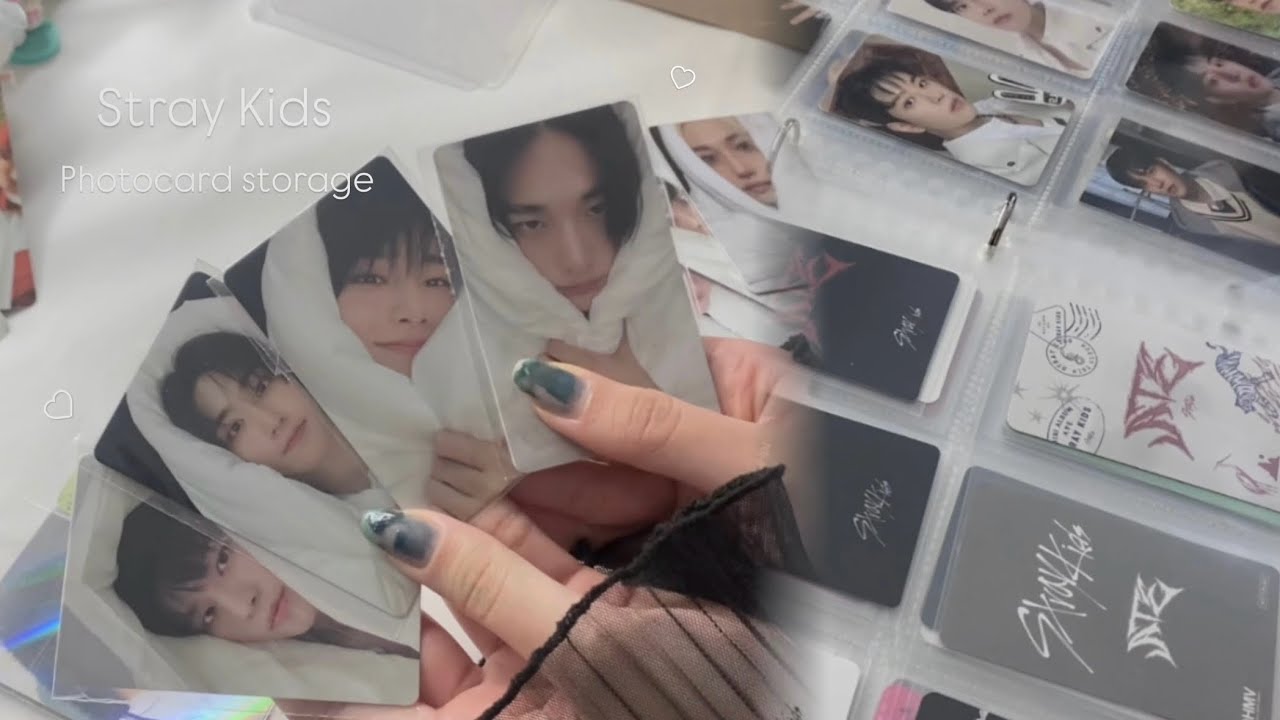 HOPの店舗特典とPOPUPのトレカ収納📦🎀/Stray Kids Photocard storage Unboxing / 스트레이 키즈 ...