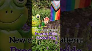 🌈new FREE crochet pattern out now 🌈 Make your own Progress Pride Garden Flag! #crochet #pride