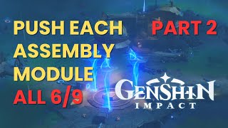 Push each assembly module to the correct orientation and position 6/9 part 2