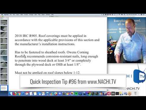 Home Inspection Tip #96: Using Code to Perform a Roof Inspection