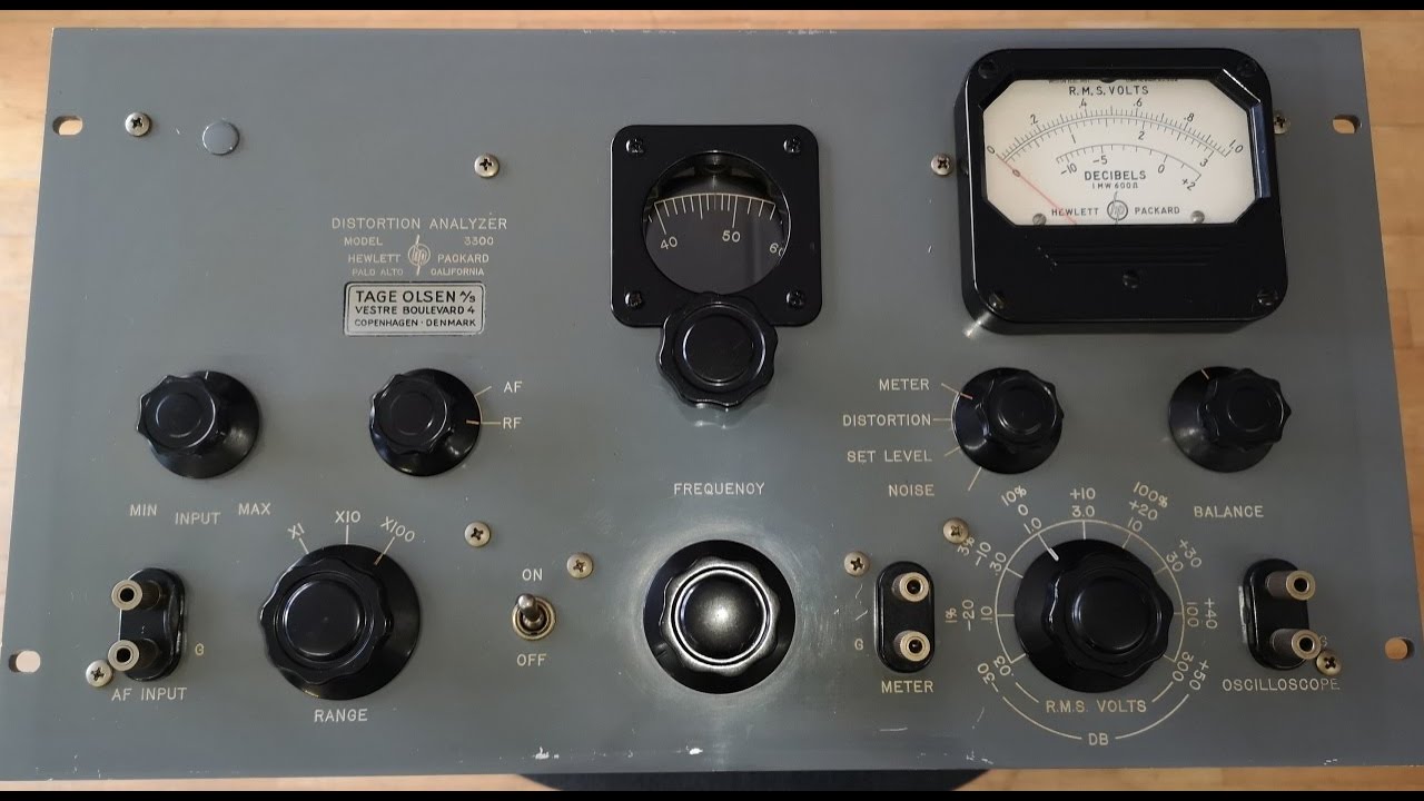 HP 330C Distortion analyzer 1950 test repair teardown