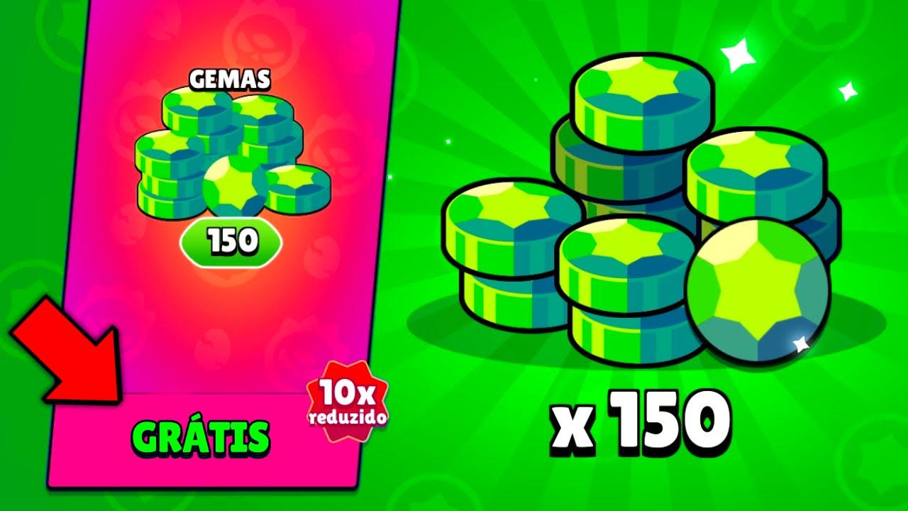 CORRE!! COMO PEGAR PACOTE 150 GEMAS FÁCIL NO BRAWL STARS!! - YouTube