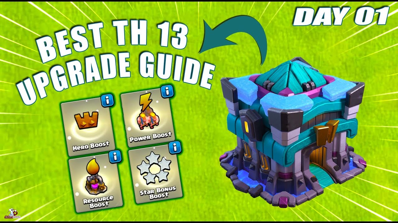 Clash of Clans Town Hall 13 upgrade guide in 95 Days #coc - YouTube