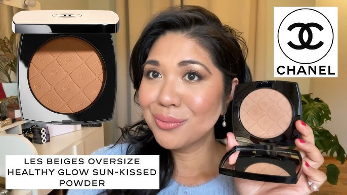 CHANEL BEAUTY / CHANEL LES BEIGES OVERSIZE HEALTHY GLOW HIGHLIGHTING POWDER  ~ SUMMER MAKEUP 