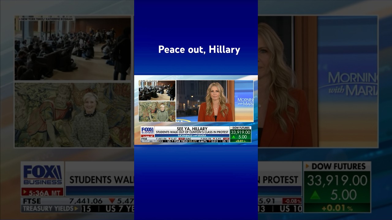 Students walkout of Hillary Clinton’s class #shorts