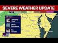 DC weather: Showers, storms likely Tuesday as severe weather threatens region