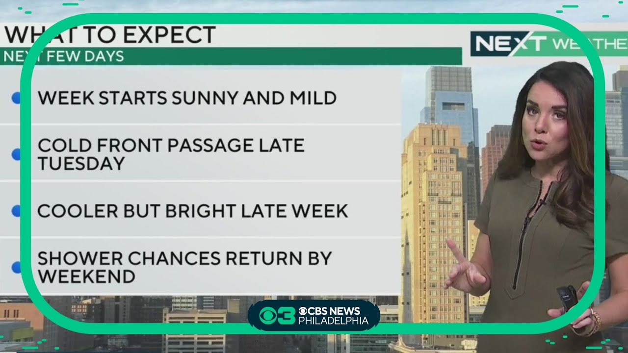 NEXT Weather: Mostly sunny and seasonable - YouTube