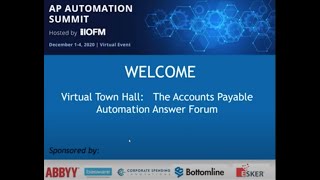 IOFM Virtual Town Hall - The Accounts Payable Automation Answer Forum